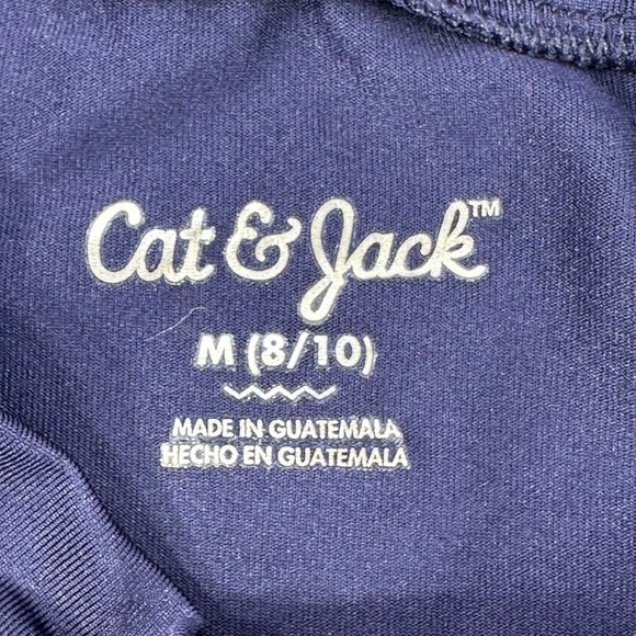 Cat And Jack Boy's Size Medium 8-10 Shirt Long Sleeve Blue New With Tags - Picture 3 of 13